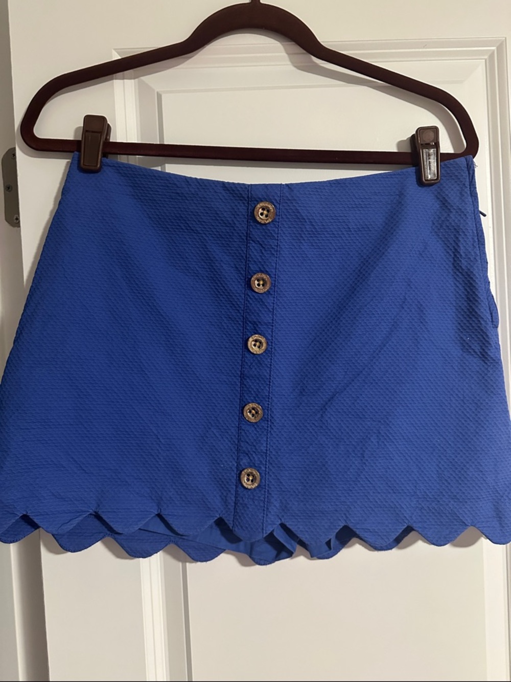 Lilly Pulitzer Royal Blue Scallop Hem Skort